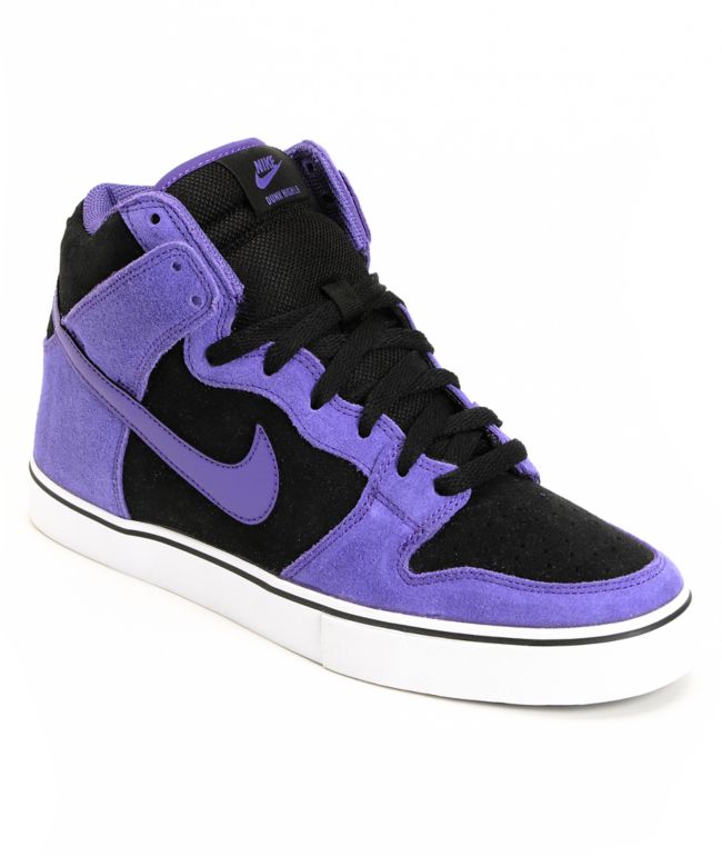 purple nike skate shoes